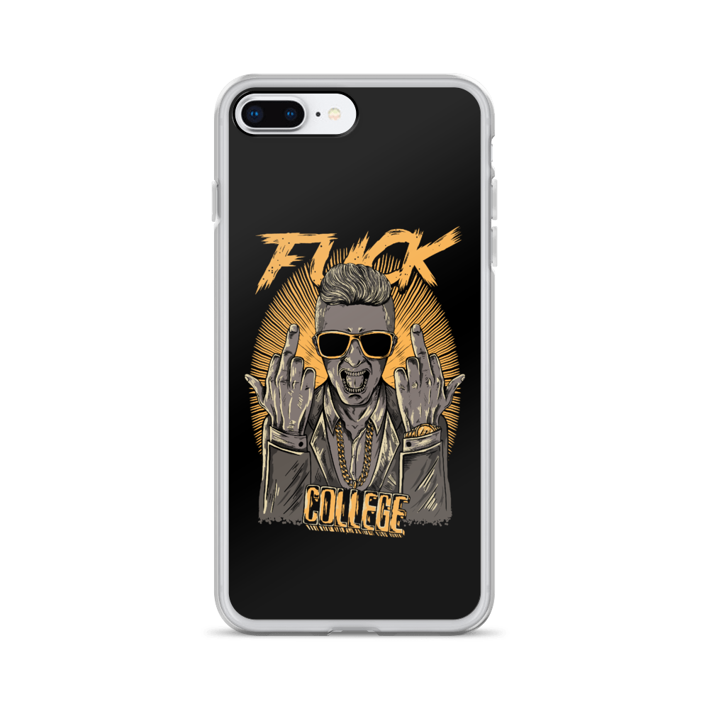 Fuck College iPhone Case - Black
