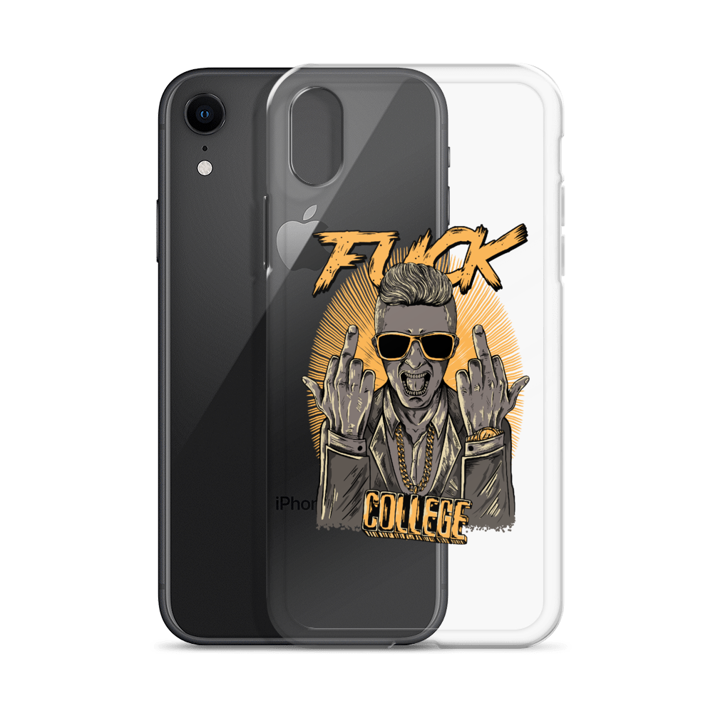 Fuck College iPhone Case - Clear