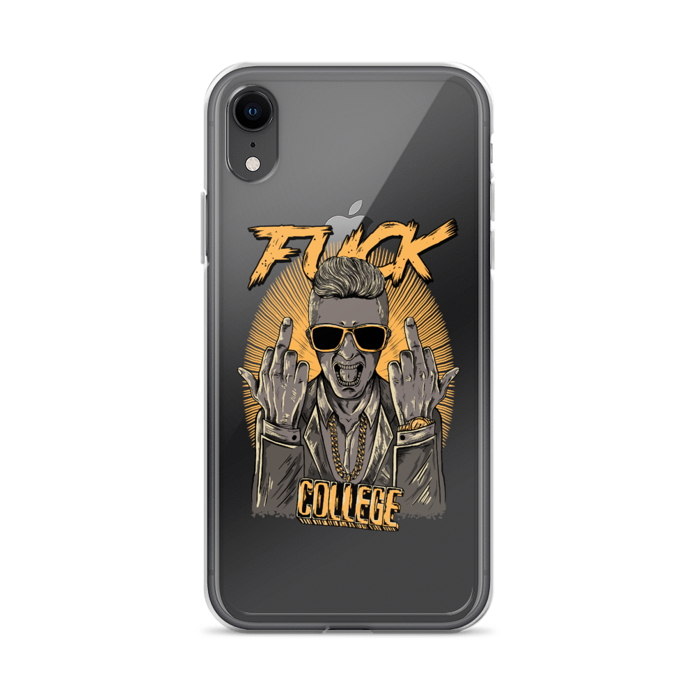 Fuck College iPhone Case - Clear